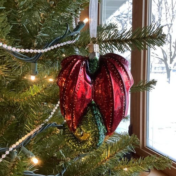 Old World Christmas Glass Dragon Ornament - Picture 7 of 8